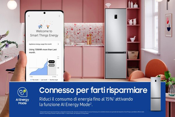 Samsung Frigorifero Combinato No Frost Capacit 390 Litri Classe energetica C colore Inox - RB38C672CSA/EF