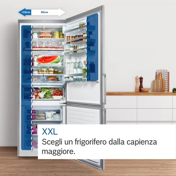 Bosch Frigorifero Combinato No Frost Capacit 440 Litri Classe D colore Bianco - KGN497WDF Serie 4