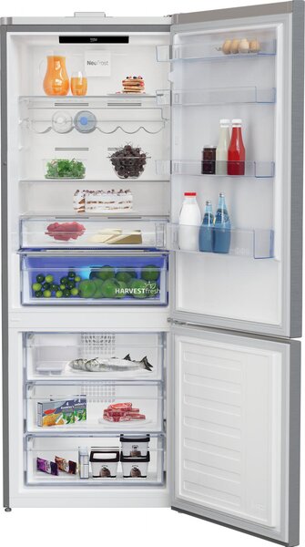 Beko Frigorifero Combinato No Frost Capacit 560 Litri Classe D colore Metal Look - RCNE560E60ZHXBN