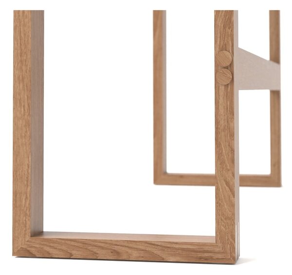 Scrivania in legno massiccio di quercia Slim - Wireworks