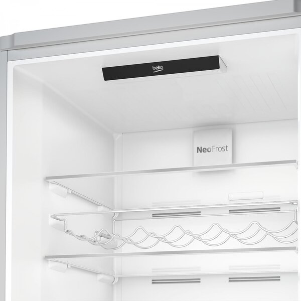 Beko Frigorifero Combinato No Frost Capacit 560 Litri Classe D colore Metal Look - RCNE560E60ZHXBN