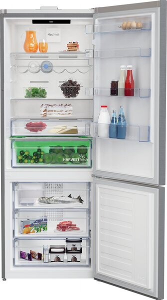 Beko Frigorifero Combinato No Frost Capacit 560 Litri Classe D colore Metal Look - RCNE560E60ZHXBN