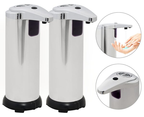 Dispenser Sapone Automatico 2 pz Sensore a Infrarossi 600 ml