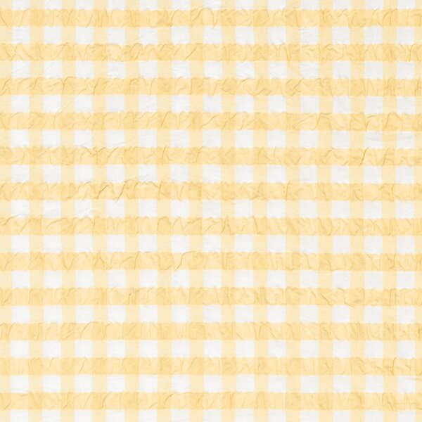 Biancheria da letto in crêpe giallo e bianco per letto singolo 140x200 cm Bæk&Bølge - JUNA