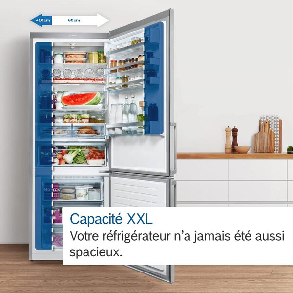 Bosch Frigorifero Combinato No Frost Capacit 631 lt Classe D colore Inox - KGN86AIDR Serie 6