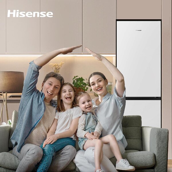 Hisense Frigorifero Combinato Total No Frost Classe E Capacit 207 Litri colore Bianco - RB390N4AWE