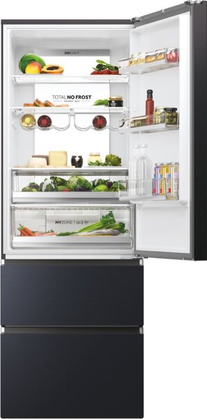 Haier Frigorifero Combinato Tre Porte Capacit 483 litri Classe energetica E Raffreddamento Total No Frost colore Nero - HTW7720ENMB 3D 70 Serie 7