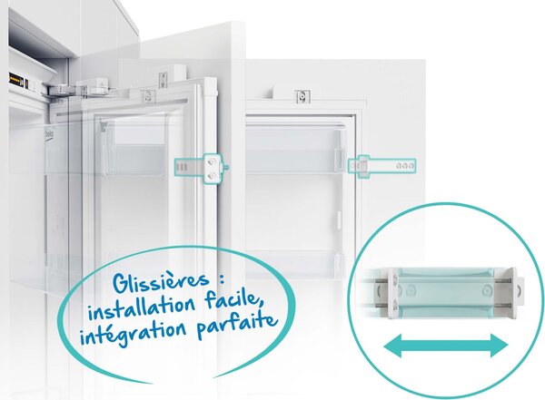 Beko Frigorifero da Incasso Combinato 271 Litri Classe E Raffreddamento Statico - BCSA285K4SFN