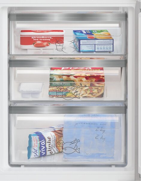 Grundig Frigorifero da Incasso Combinato 271 Litri Classe F Raffreddamento Light Frost - GKMI25730N