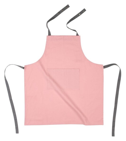 Grembiule da cucina in cotone rosa chiaro - Tiseco Home Studio