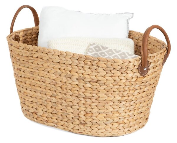 Cesto portabiancheria in seagrass colore naturale 100 l Belize - Compactor