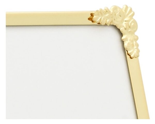Cornice da appoggio/parete in metallo color oro 16x21 cm Decora - Zilverstad