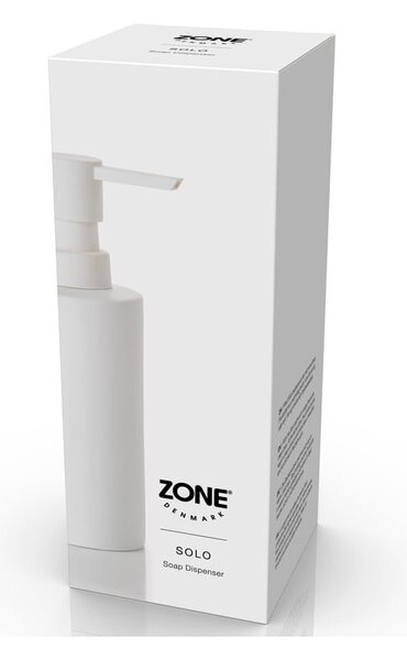 Dispenser di sapone in ceramica bianca 250 ml Solo - Zone