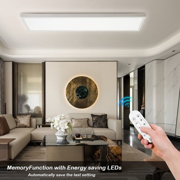 Immax NEO 07276L -Lampada LED dimmerabile da bagno FRAME 50W/230V IP44 Wi-Fi Tuya+RC
