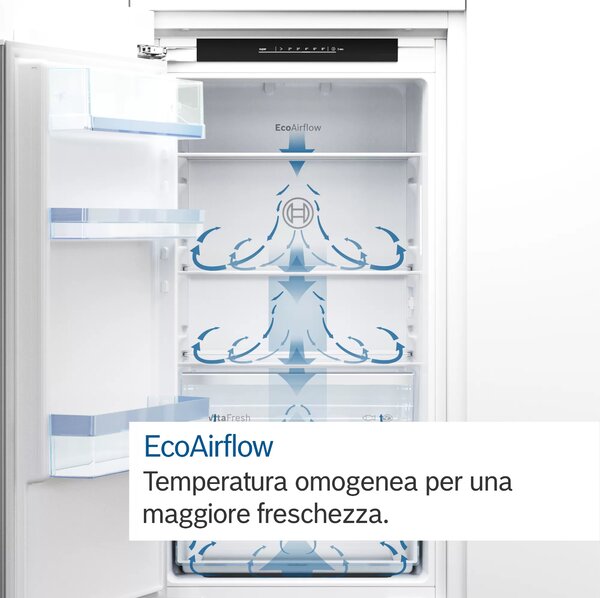Bosch Frigorifero da Incasso Combinato Capacit 184 litri Classe energetica E Raffreddamento Statico e Congelatore No Frost - KIN865SE0 Serie 2