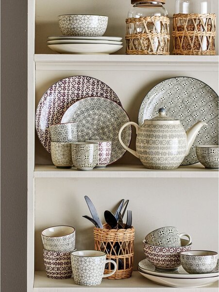 Set di 4 piatti in gres, ø 25 cm Karine - Bloomingville
