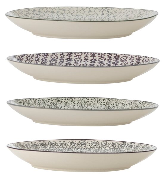 Set di 4 piatti in gres, ø 25 cm Karine - Bloomingville