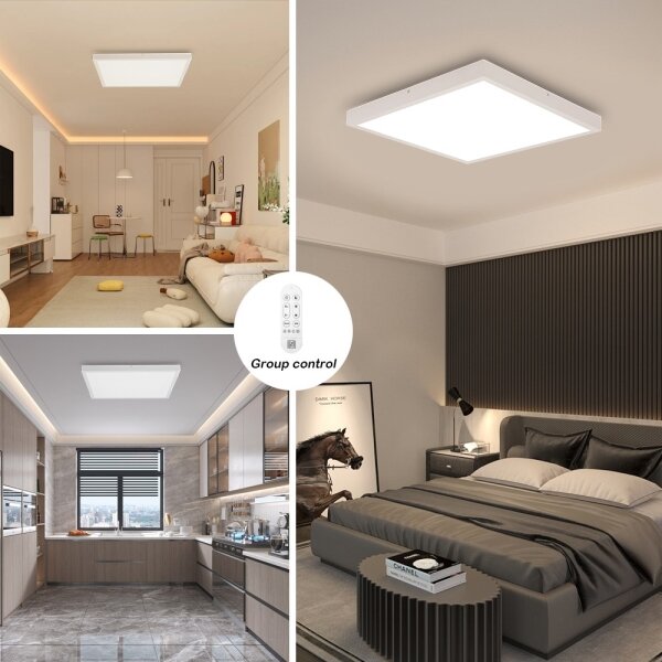Immax NEO 07277L -Lampada LED dimmerabile da bagno FRAME 50W/230V IP44 Wi-Fi Tuya+RC