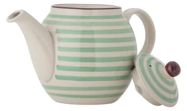 Teiera in gres verde e bianco , 1,2 l Patrizia - Bloomingville