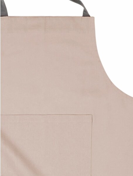 Grembiule da cucina in cotone beige - Tiseco Home Studio