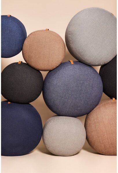 Pouf Zerio marrone chiaro, ø 50 cm Mochi - Hübsch