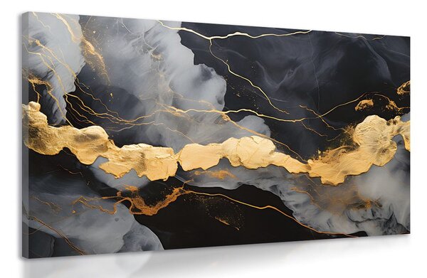 Quadro su tela – Marmo nero