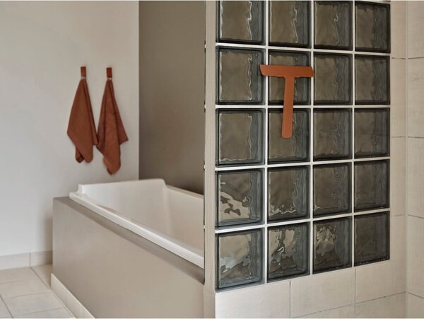 Asciugamano in cotone arancio-marrone 50x100 cm Classic - Zone