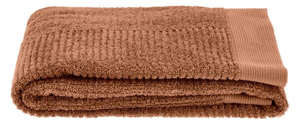 Asciugamano in cotone arancio-marrone 50x100 cm Classic - Zone
