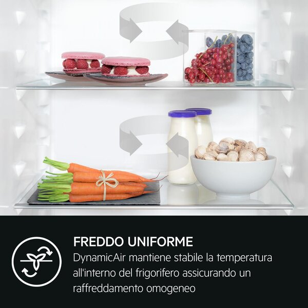 Aeg Frigorifero da Incasso Combinato Capacit 256 Litri Classe energetica E Raffreddamento No Frost colore Bianco - OSC7G181ES Serie 7000