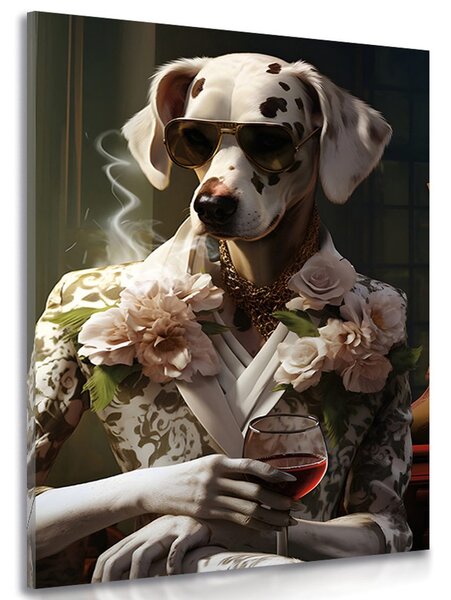 Stampa su tela – Gangster animale femmina dalmata