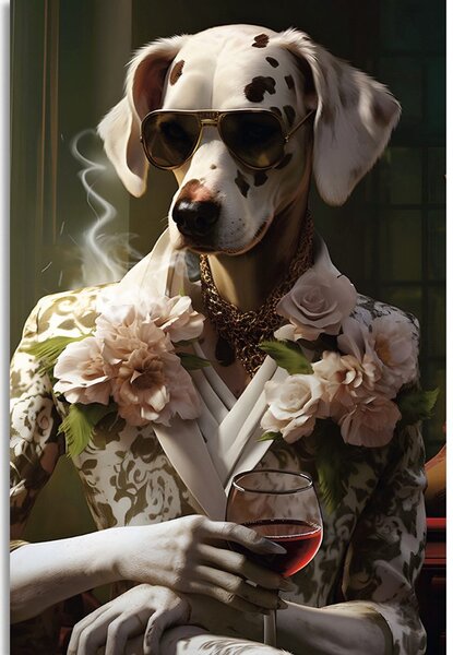Stampa su tela – Gangster animale femmina dalmata