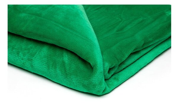 Coperta in micropush verde, 150 x 200 cm - My House