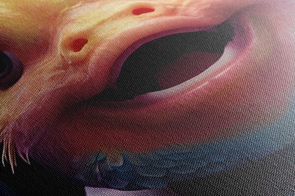 Quadro su tela – Pesce con cuffie