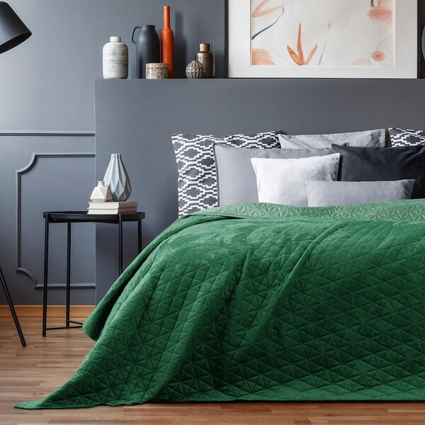 Copriletto verde Giada, 220 x 240 cm Laila - AmeliaHome