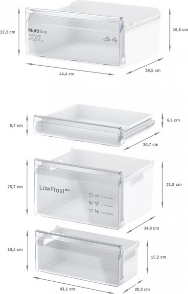 Bosch Frigorifero da Incasso Combinato Capacit 267 Litri Statico Classe E Serie 2 - KIV865SE0