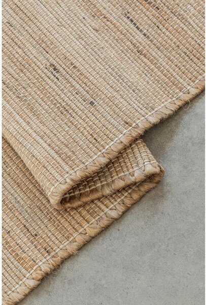 Tappeto beige in misto iuta reversibile/tessuto a mano 190x280 cm Handloom – Hanse Home