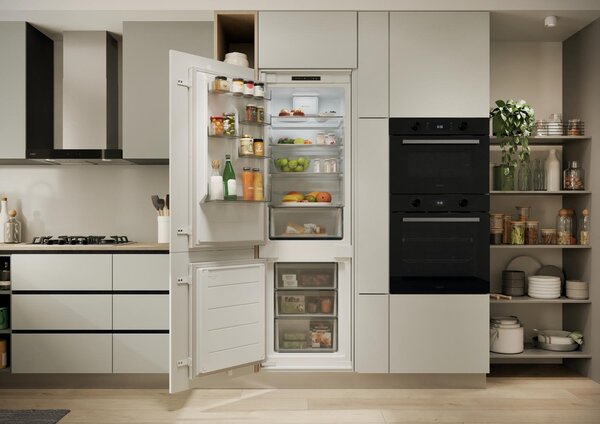 Candy Frigorifero da Incasso Combinato Capacit 268 Litri Classe energetica E Raffreddamento Ventilato colore Bianco - CNBQL3518EV/L