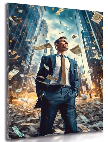 Stampa su tela – Uomo d'affari di Wall Street