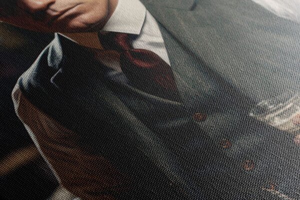 Quadro su tela – Gangster nel bar di whisky
