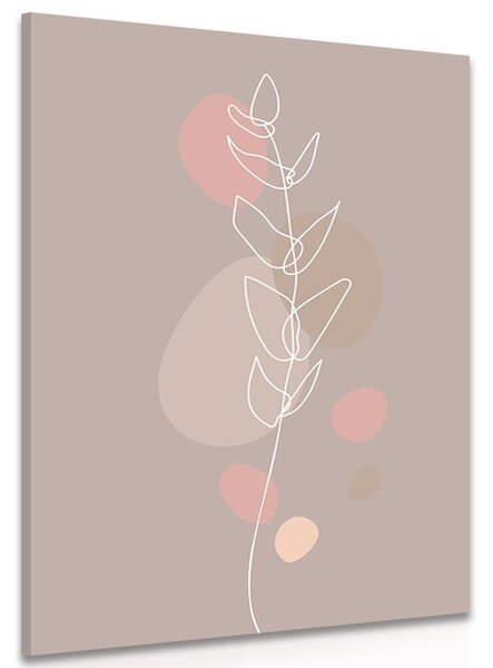 Stampa su tela – Foglia minimalista No2