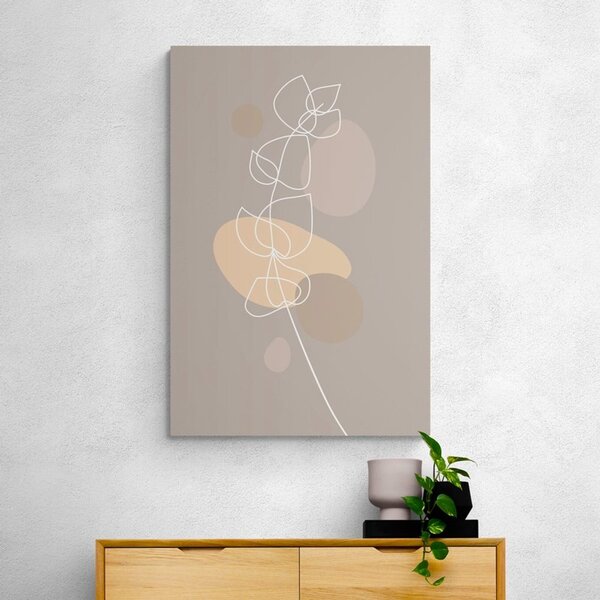 Quadro su tela – Foglia minimalista No1