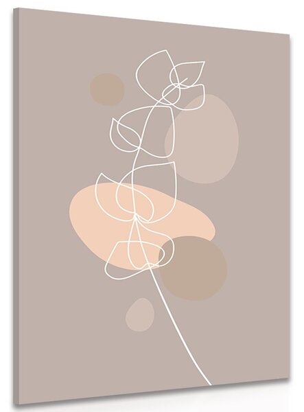 Quadro su tela – Foglia minimalista No1