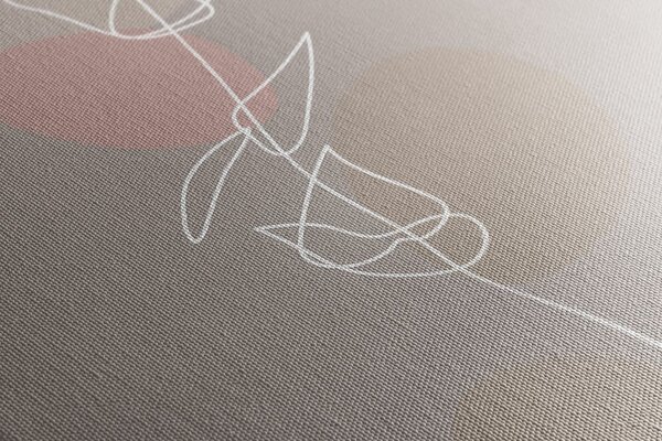 Stampa su tela – Foglia minimalista No4