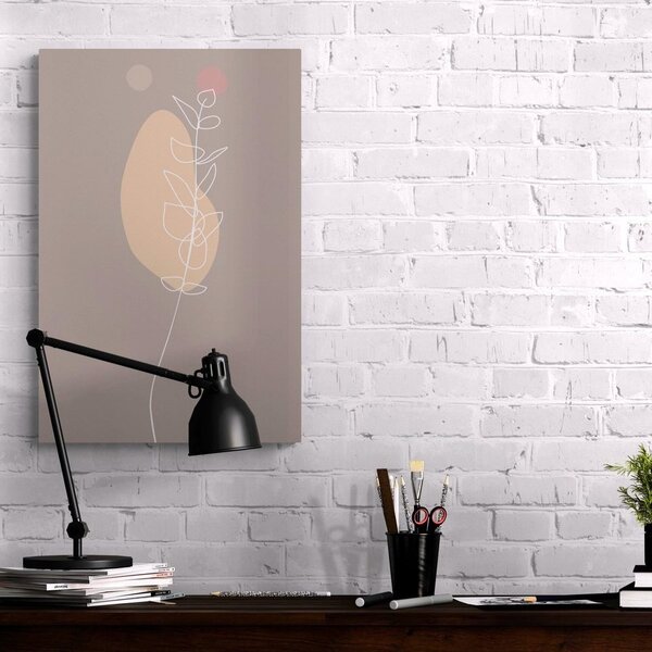 Quadro su tela – Foglia minimalista No3