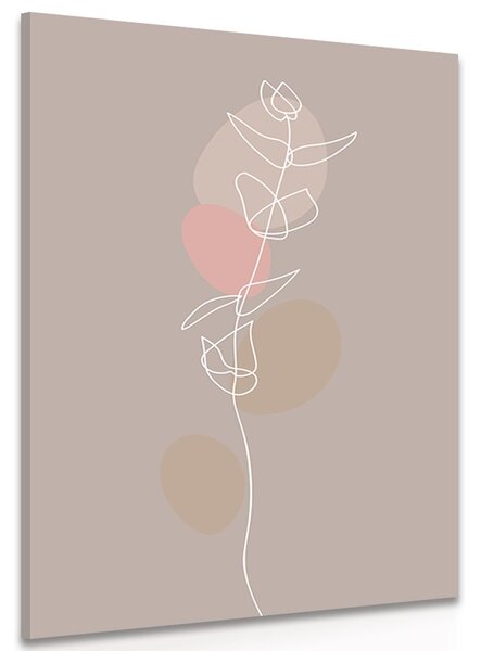 Stampa su tela – Foglia minimalista No4