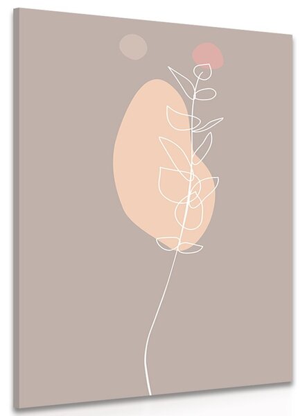 Quadro su tela – Foglia minimalista No3