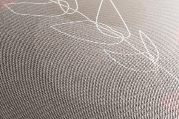 Stampa su tela – Foglia minimalista No2