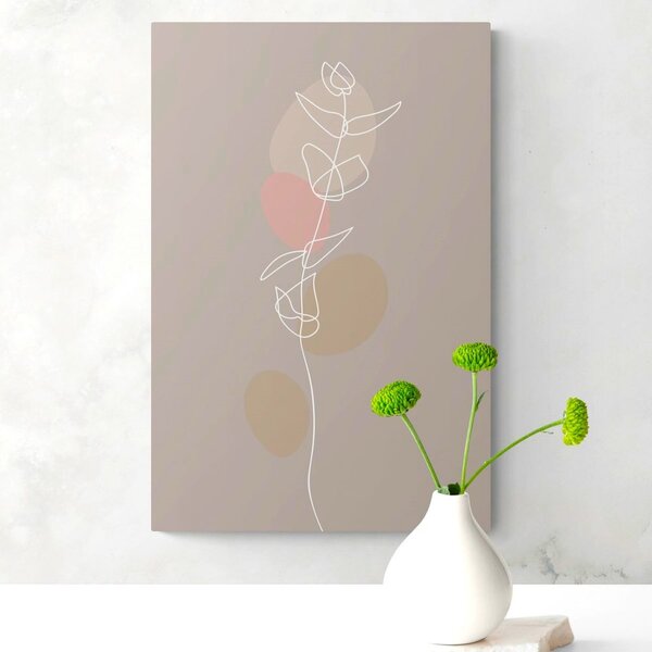 Stampa su tela – Foglia minimalista No4