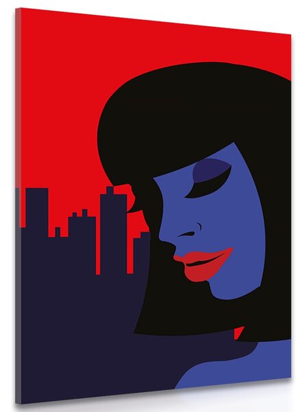 Quadro su tela – Straniera in città