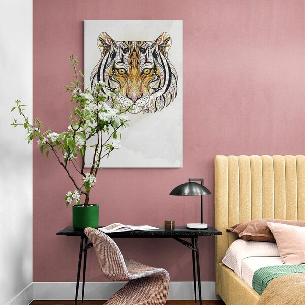 Quadro su tela – Tigre con motivo